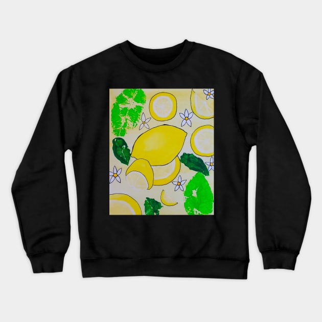 Lemon Crewneck Sweatshirt by etherealwonders